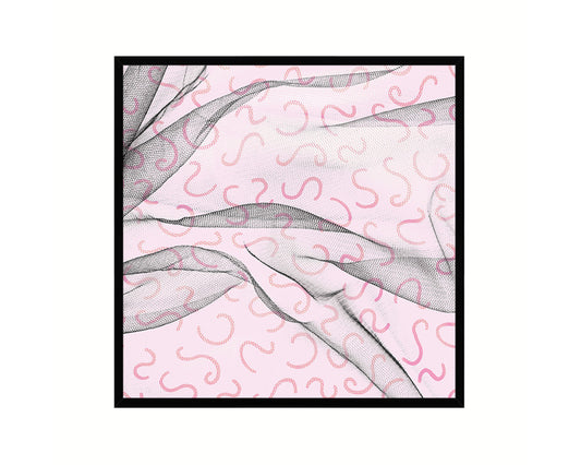 Abstract Pink Artwork Wood Frame Gifts Modern Wall Decor Art Prints