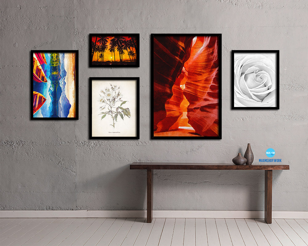 Magical Antelope Canyon Northern Arizona Artwork Painting Print Art Frame Home Wall Decor Gifts