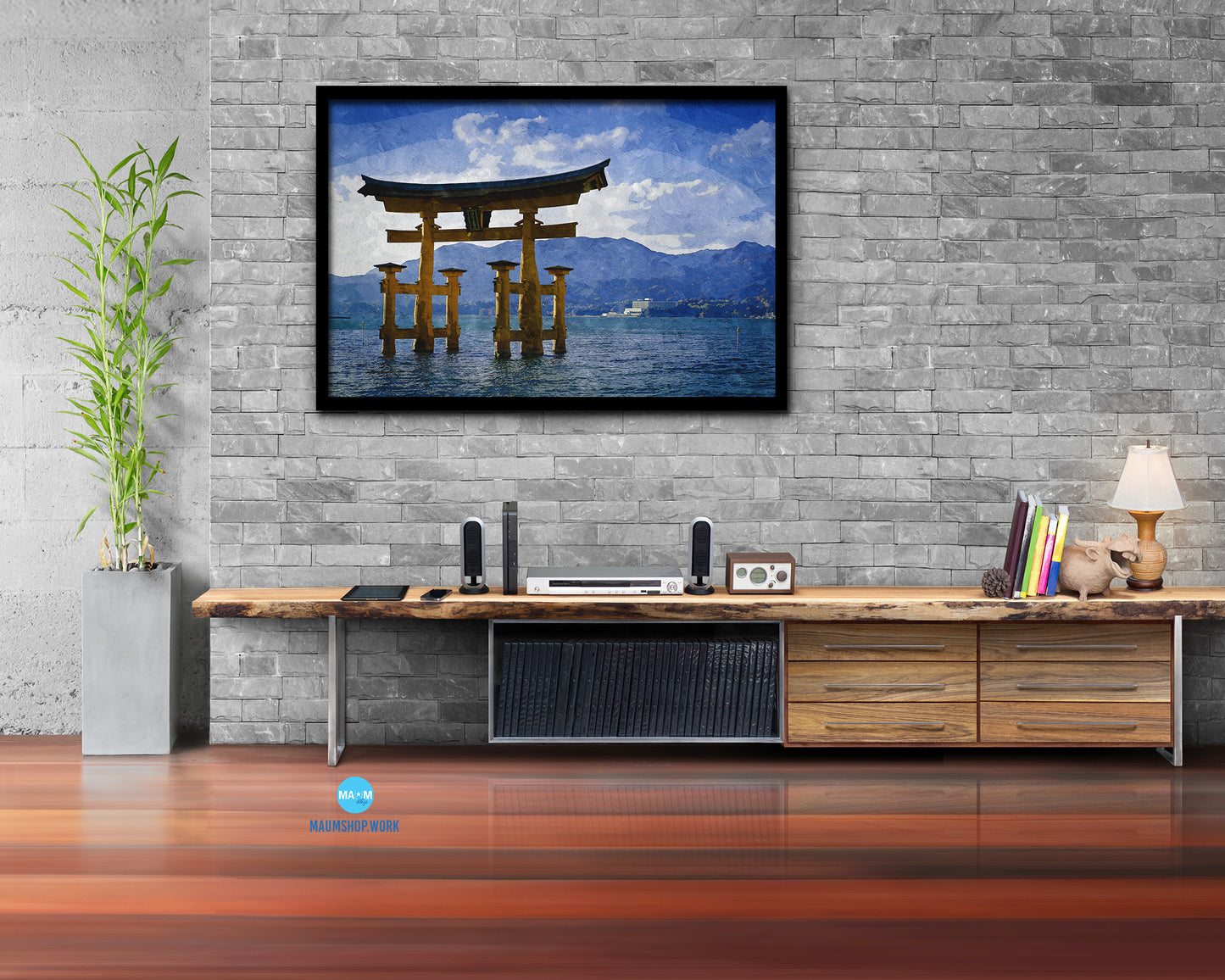 Floating Torii Gate, Miyajima Island, Asia, Japan, Landmark