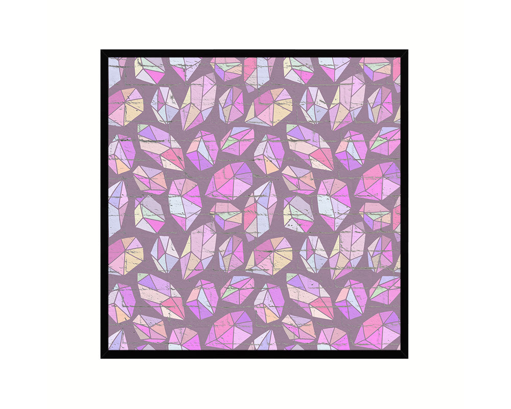 Abstract Pink Artwork Wood Frame Gifts Modern Wall Decor Art Prints