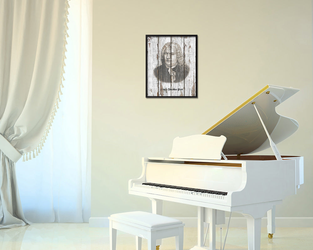 Johann Sebastian Bach Classical Music Framed Print Orchestra Teacher Gifts Home Wall Decor