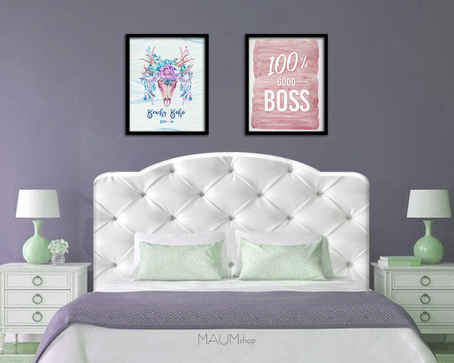 100% Good boss Quote Framed Print Wall Decor Art Gifts