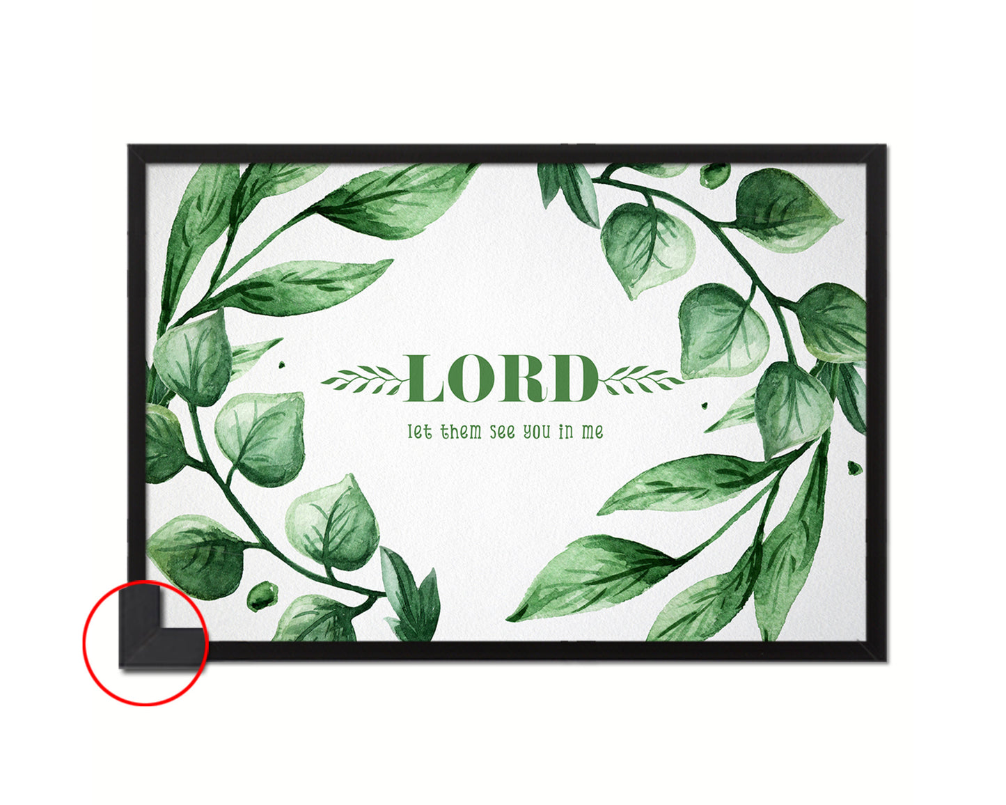 Lord, let them see you in me Bible Verse Scripture Framed Print Wall Decor Art Gifts