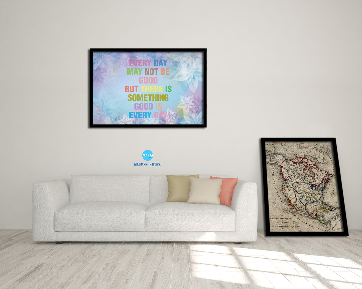 Every day may not be good Quote Framed Print Wall Decor Art Gifts