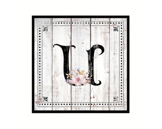 Letters E Custom Monogram Personality Name Sign Framed Prints Wall Art Decor