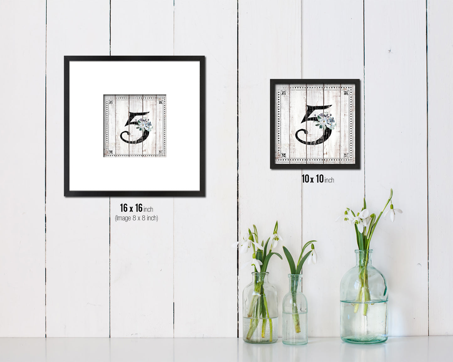 Letters F Custom Monogram Personality Name Sign Framed Prints Wall Art Decor