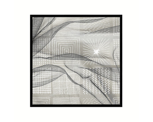 Shape Abstract Artwork Wood Frame Gifts Modern Wall Decor Art Prints