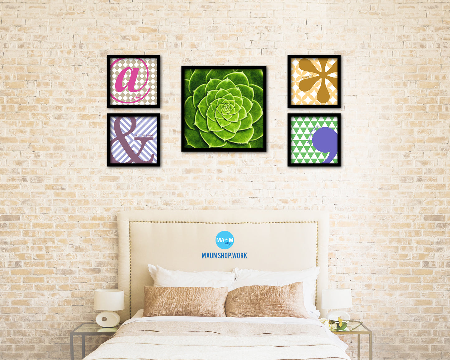 Cactus Plant Succulents Evergreen Leaves Spiral Plant Wood Framed Print Decor Wall Art Gifts