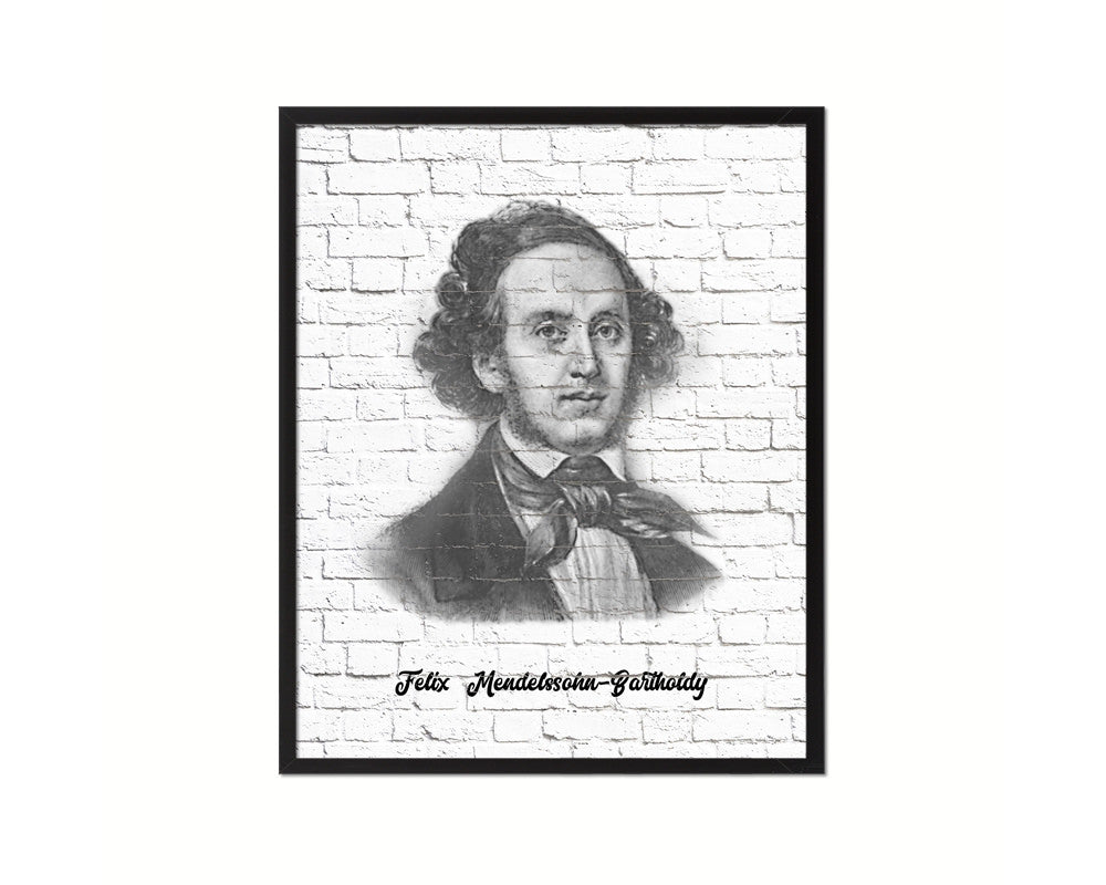 Felix Mendelssohn Bartholdy Classical Music Framed Print Orchestra Teacher Gifts Home Wall Decor