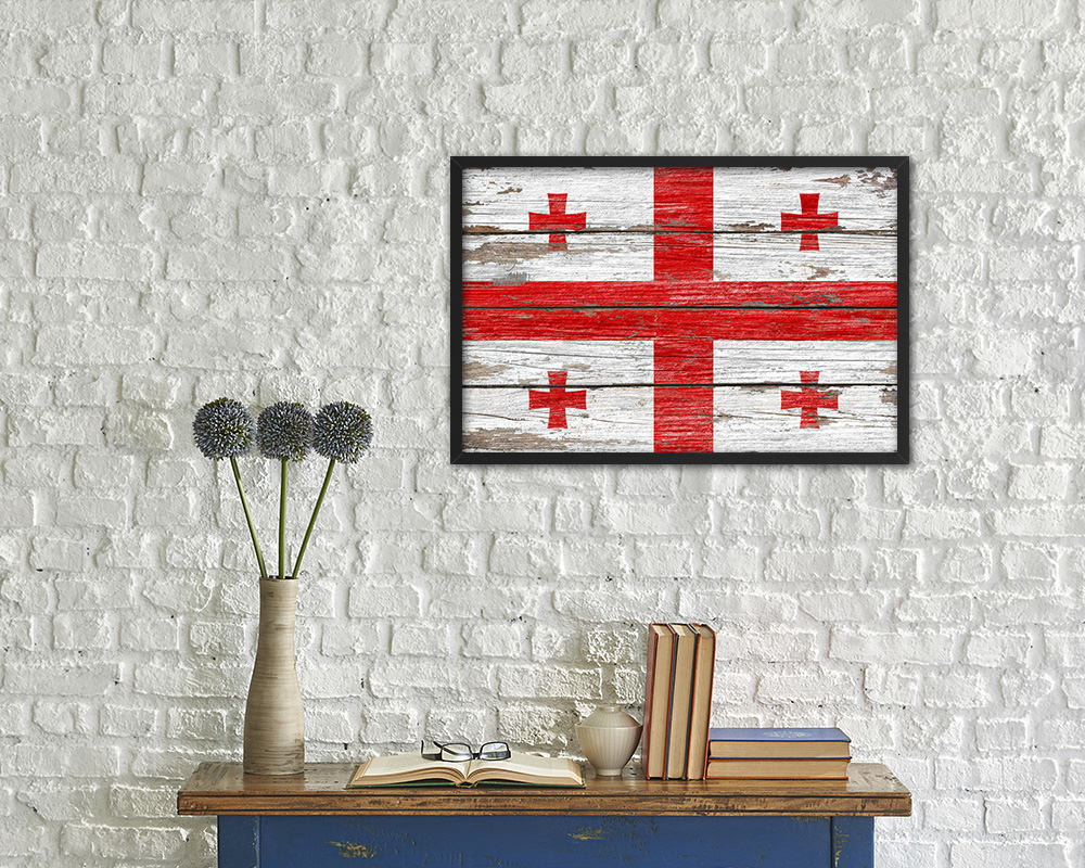 Germany Country Wood Rustic National Flag Wood Framed Print Wall Art Decor Gifts