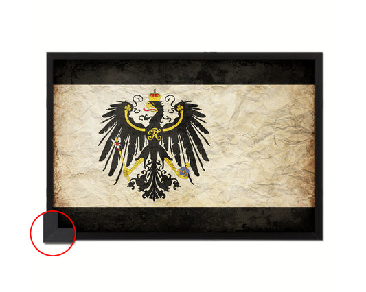 Kingdom of Prussia Germany Historical Vintage Military Flag Framed Print Sign Decor Wall Art Gifts