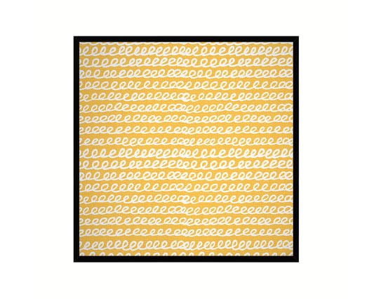 Abstract Yellow Artwork Wood Frame Gifts Modern Wall Decor Art Prints