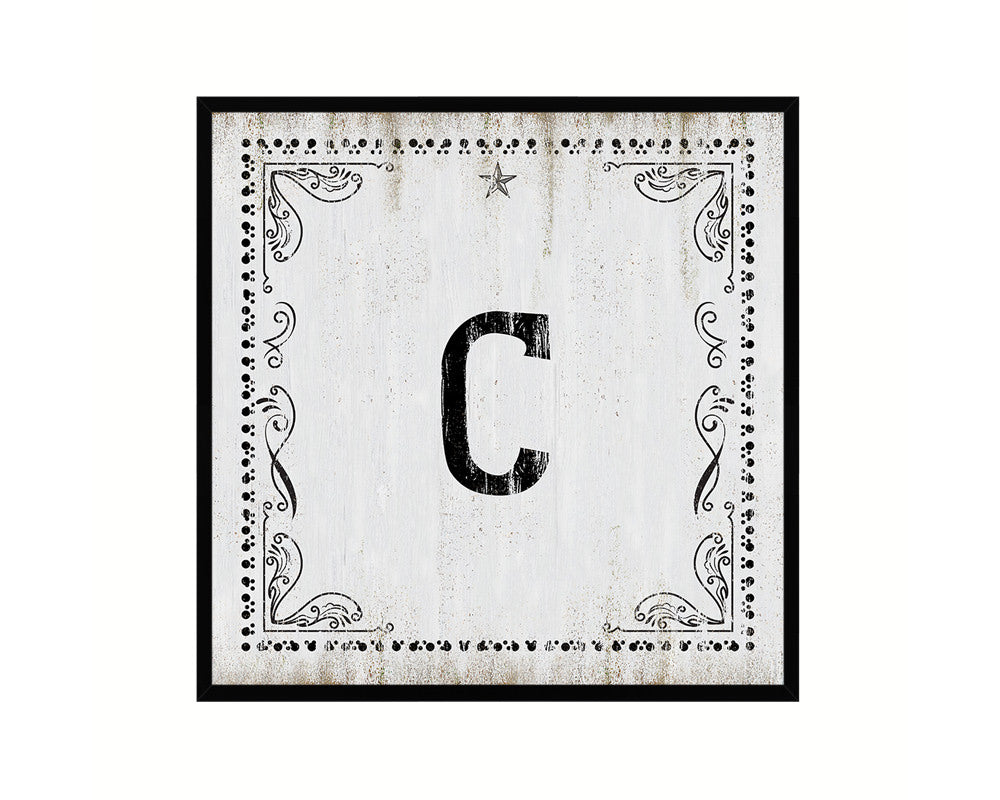 Letters W Custom Monogram Personality Name Sign Framed Prints Wall Art Decor