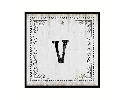 Letters O Custom Monogram Personality Name Sign Framed Prints Wall Art Decor