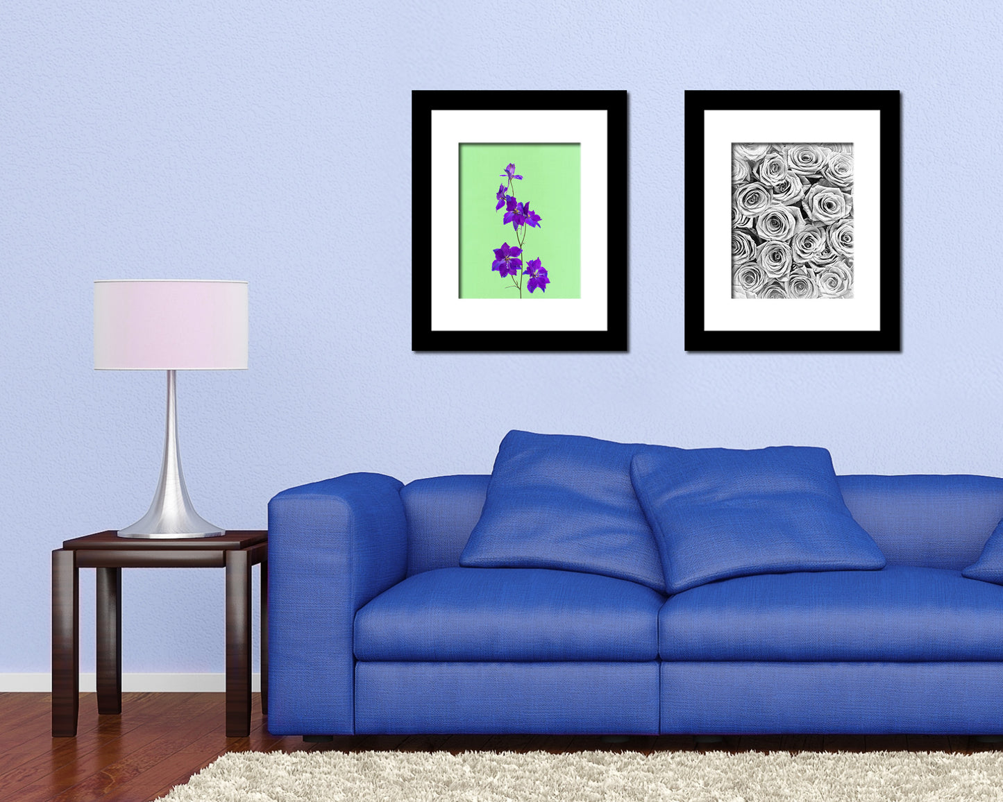 Lilac Colorful Plants Art Wood Framed Print Wall Decor Gifts