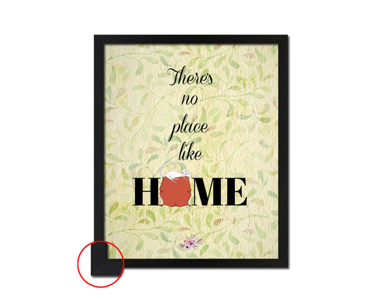 There’s no place like home Quote Framed Print Wall Decor Art Gifts