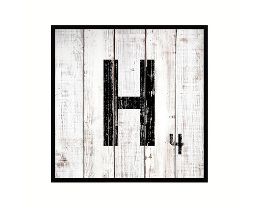 Scrabble Letters H Word Art Personality Sign Framed Print Wall Art Decor Gifts