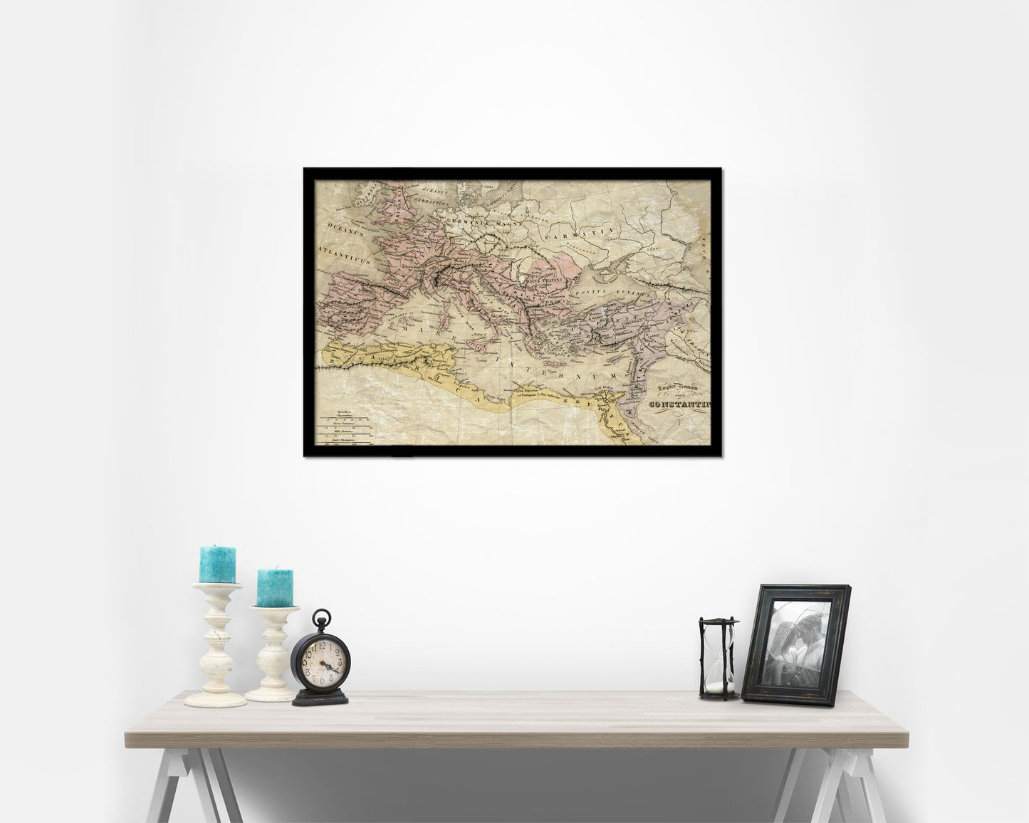 Constantine the Great Empire Europe Historical Map Framed Print Art Wall Decor Gifts