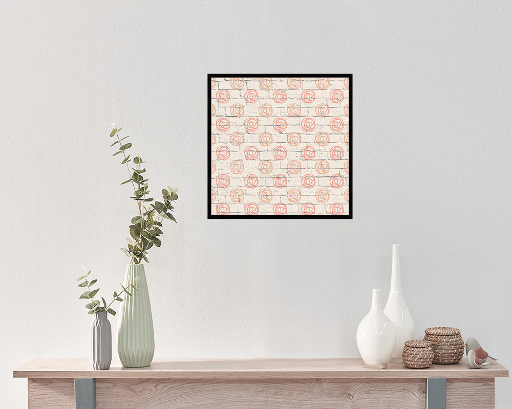 Geometric Abstract Artwork Wood Frame Gifts Modern Wall Decor Art Prints