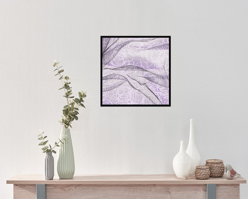 Abstract Purple Artwork Wood Frame Gifts Modern Wall Decor Art Prints