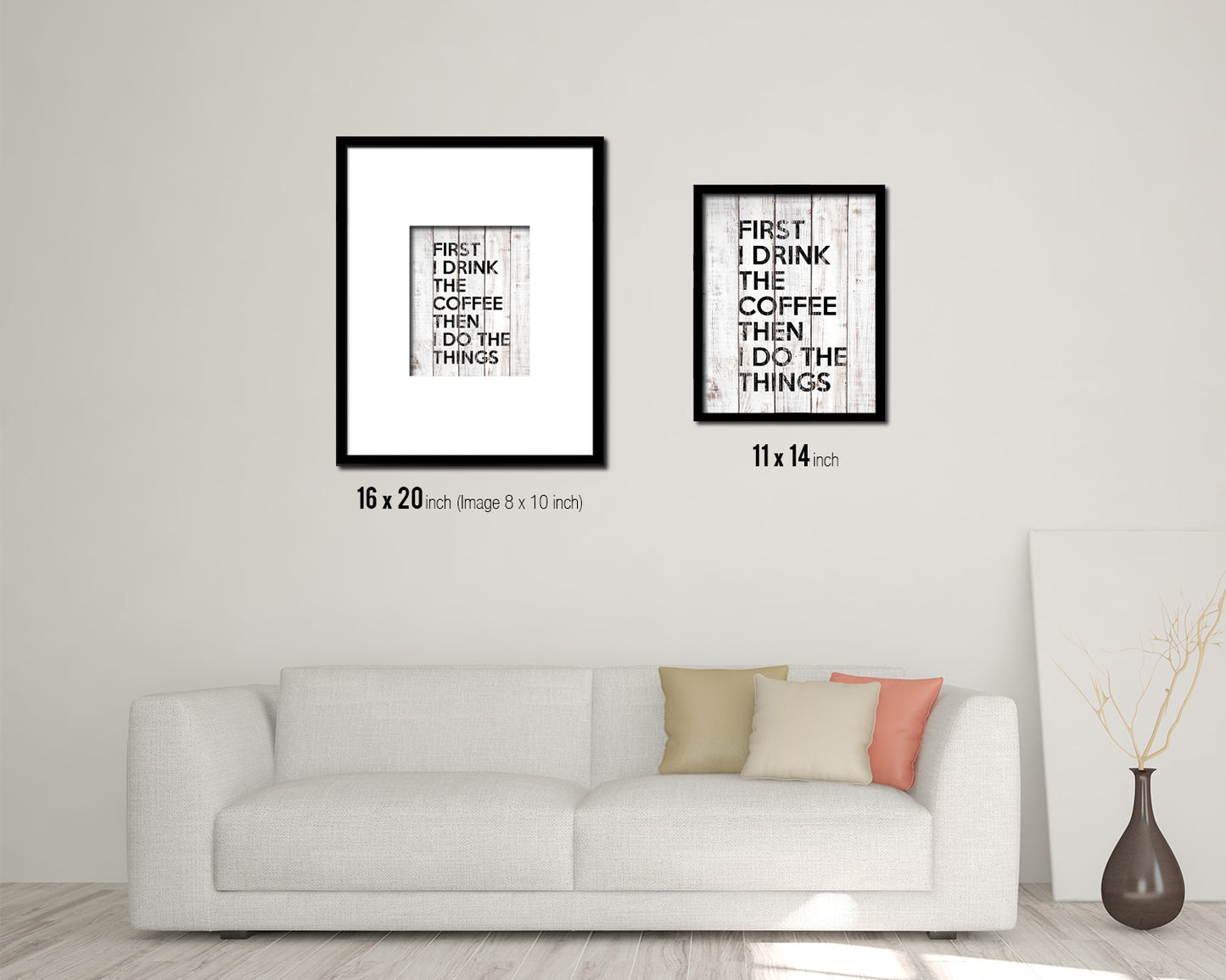 Fork it White Wash Quote Framed Print Wall Decor Art