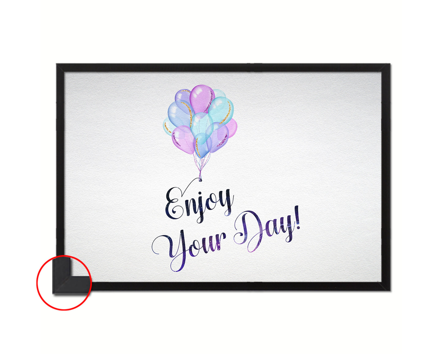 Enjoy your day Quote Framed Print Wall Decor Art Gifts