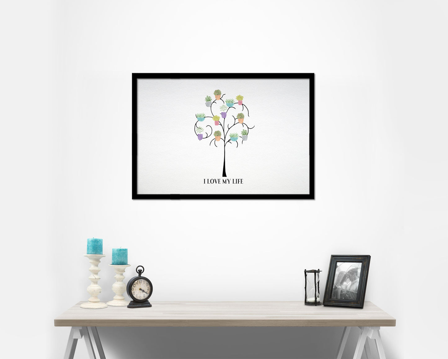 I love my life 46054 Framed Print Wall Decor Art Gifts