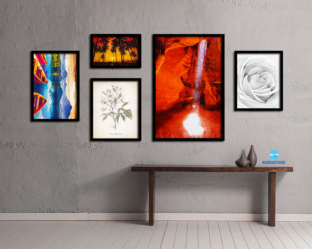 Upper Antelope Canyon, Arizona Northern Arizona Artwork Painting Print Art Frame Wall Decor Gifts