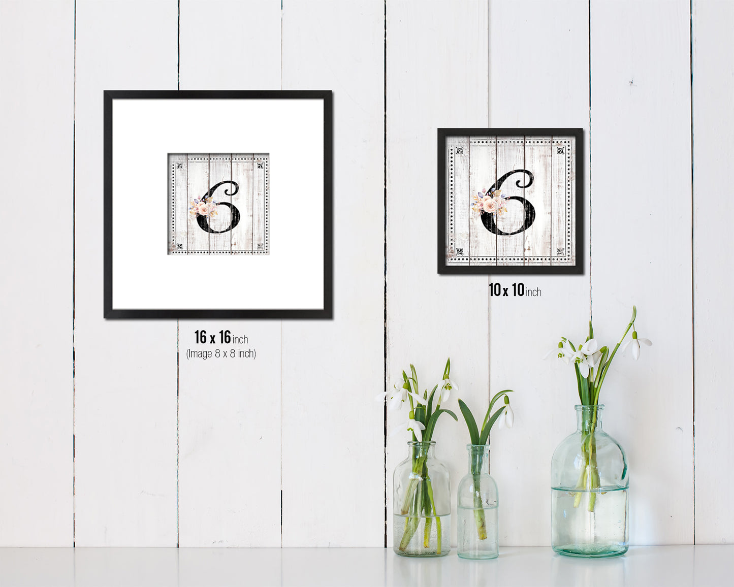 Letters G Custom Monogram Personality Name Sign Framed Prints Wall Art Decor