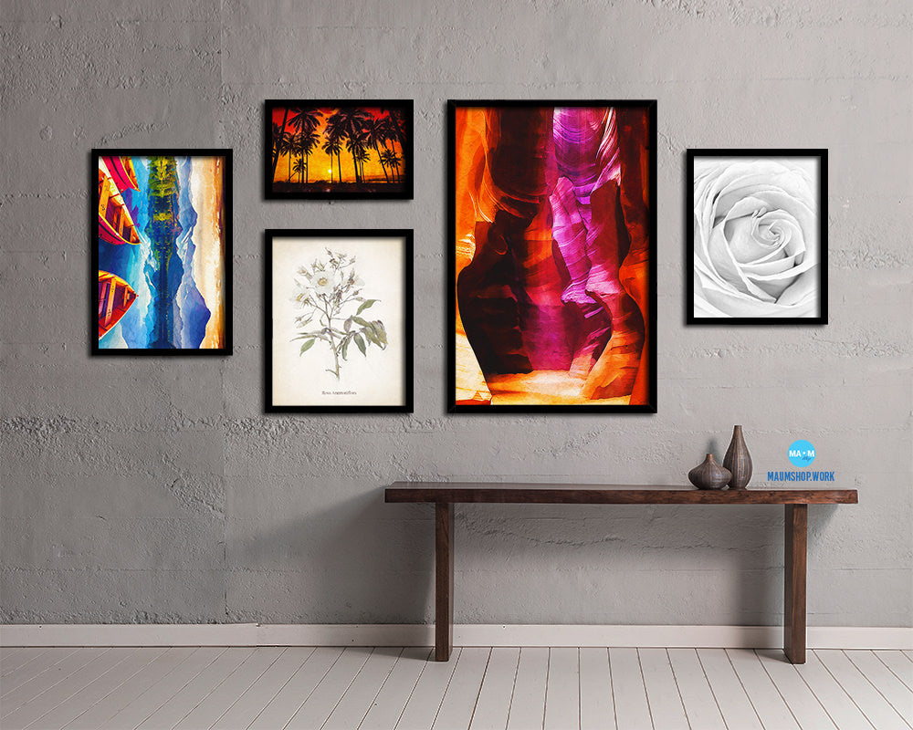 Antelope Slot Canyon Northern Arizona Artwork Painting Print Art Frame Home Wall Decor Gifts