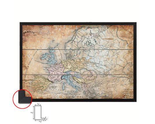 Europe Ancienne Antique Map Framed Print Art Wall Decor Gifts