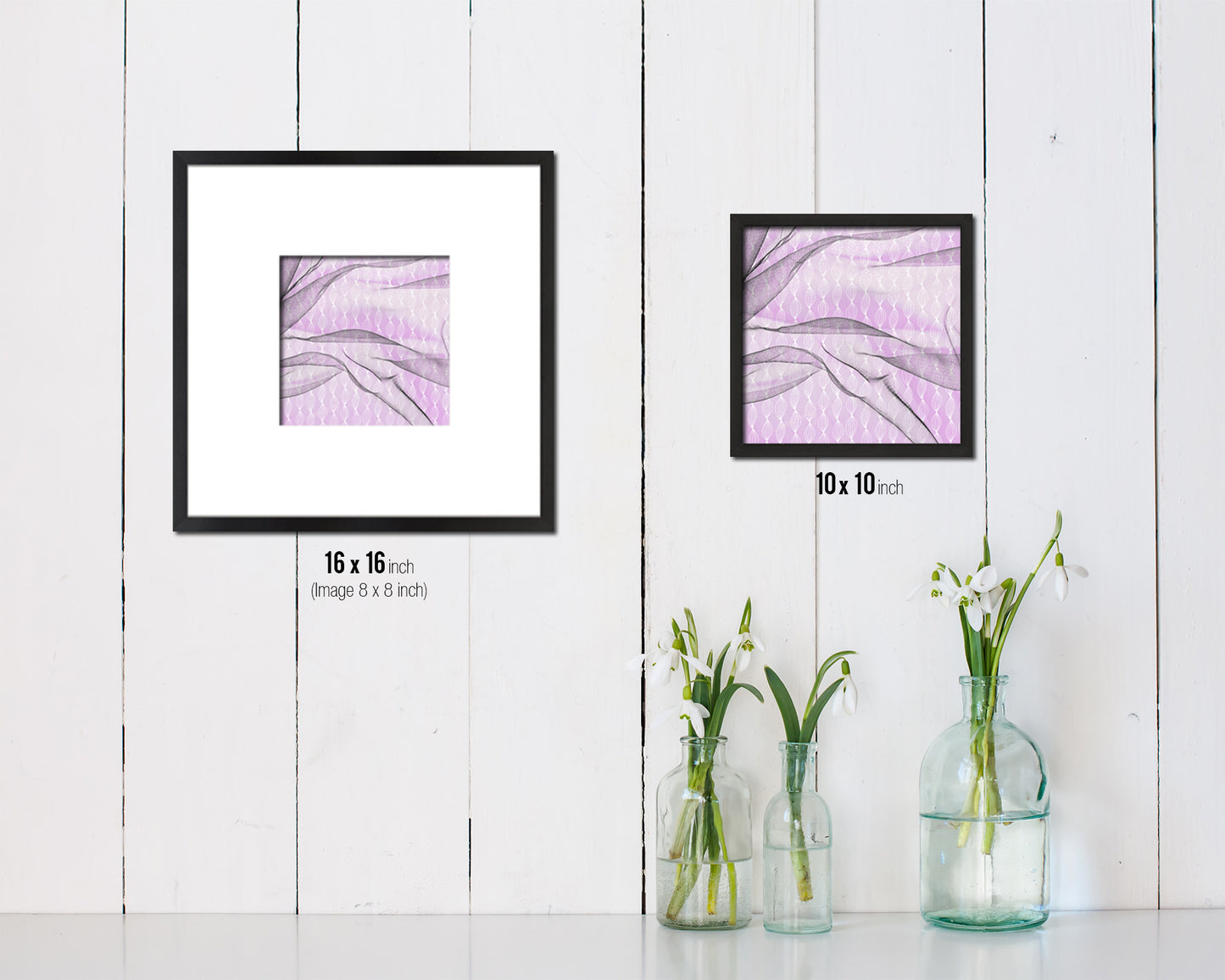 Abstract Pink Artwork Wood Frame Gifts Modern Wall Decor Art Prints