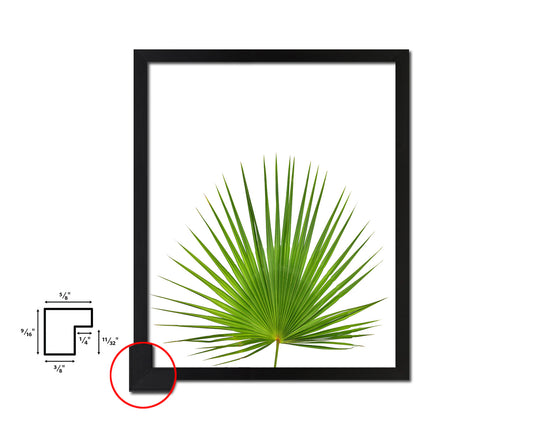 Palm Tropical Leaf Framed Print Sign Decor Wall Art Gifts