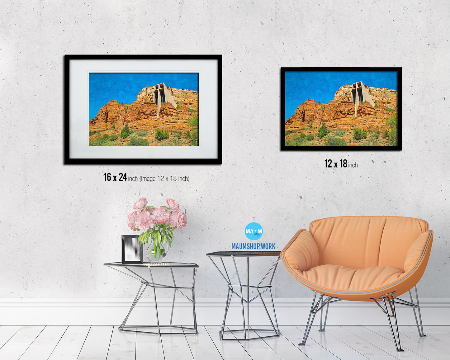 Sedona Arizona Landscape Painting Print Art Frame Home Wall Decor Gifts