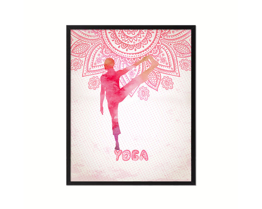 Big Toe Pose Padangusthasana Yoga Wood Framed Print Wall Decor Art Gifts