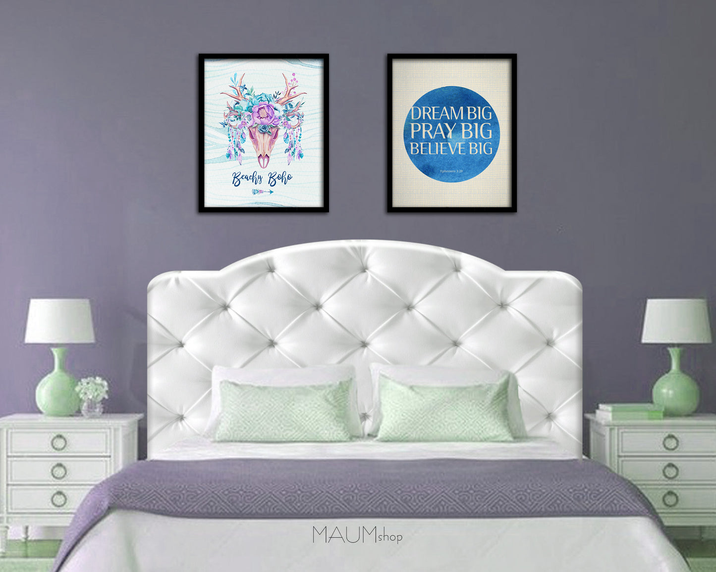 Dream big pray big believe big Quote Framed Print Wall Decor Art Gifts