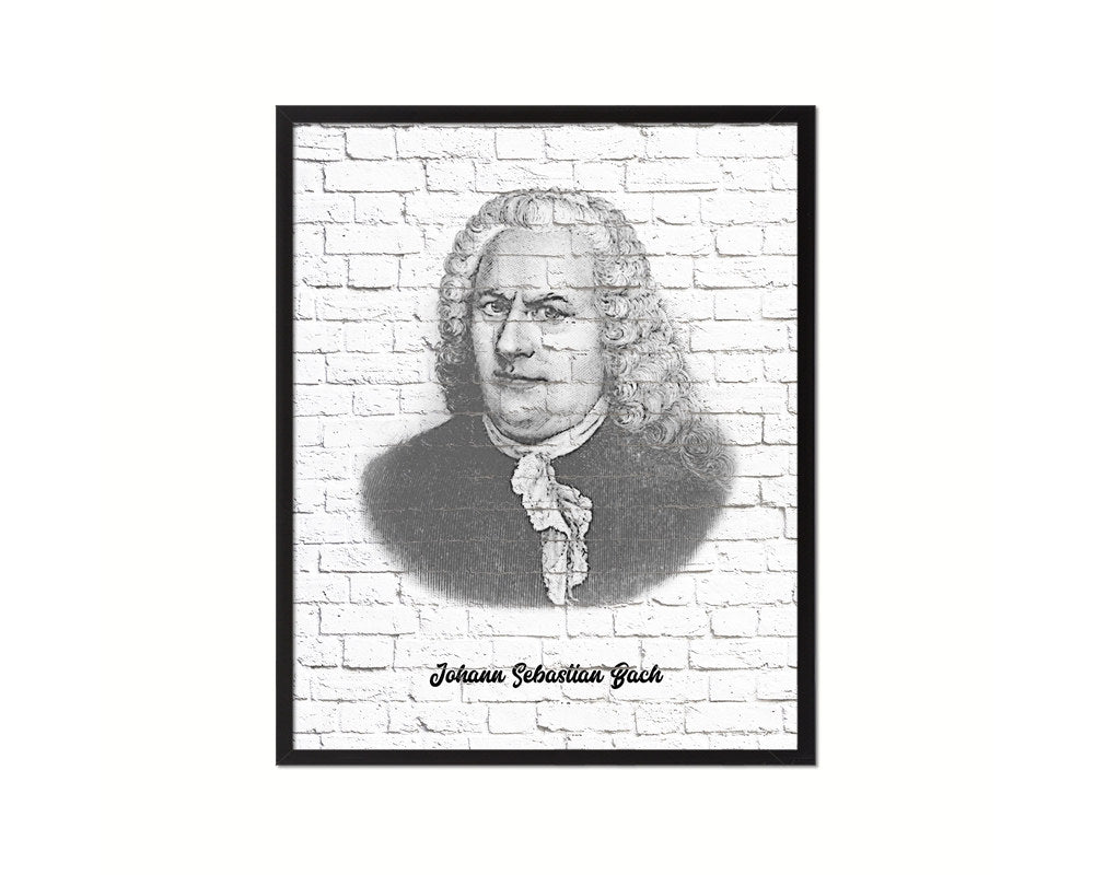 Johann Sebastian Bach Classical Music Framed Print Orchestra Teacher Gifts Home Wall Decor