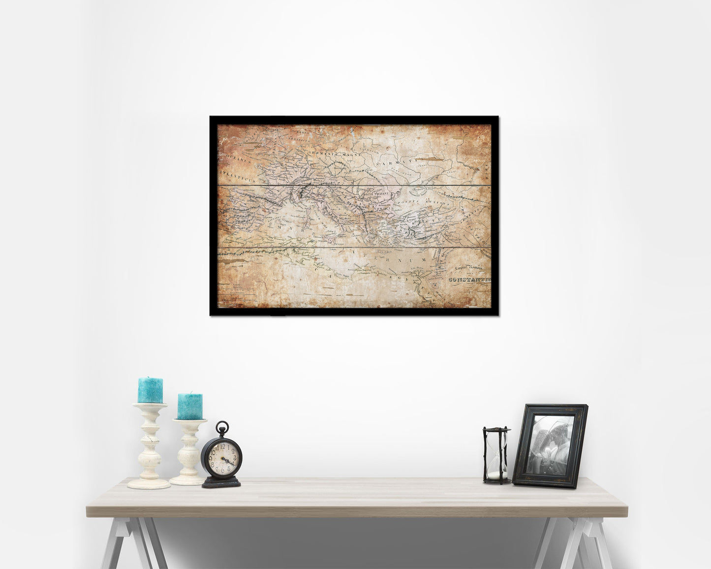 Constantine the Great Empire Europe Antique Map Framed Print Art Wall Decor Gifts