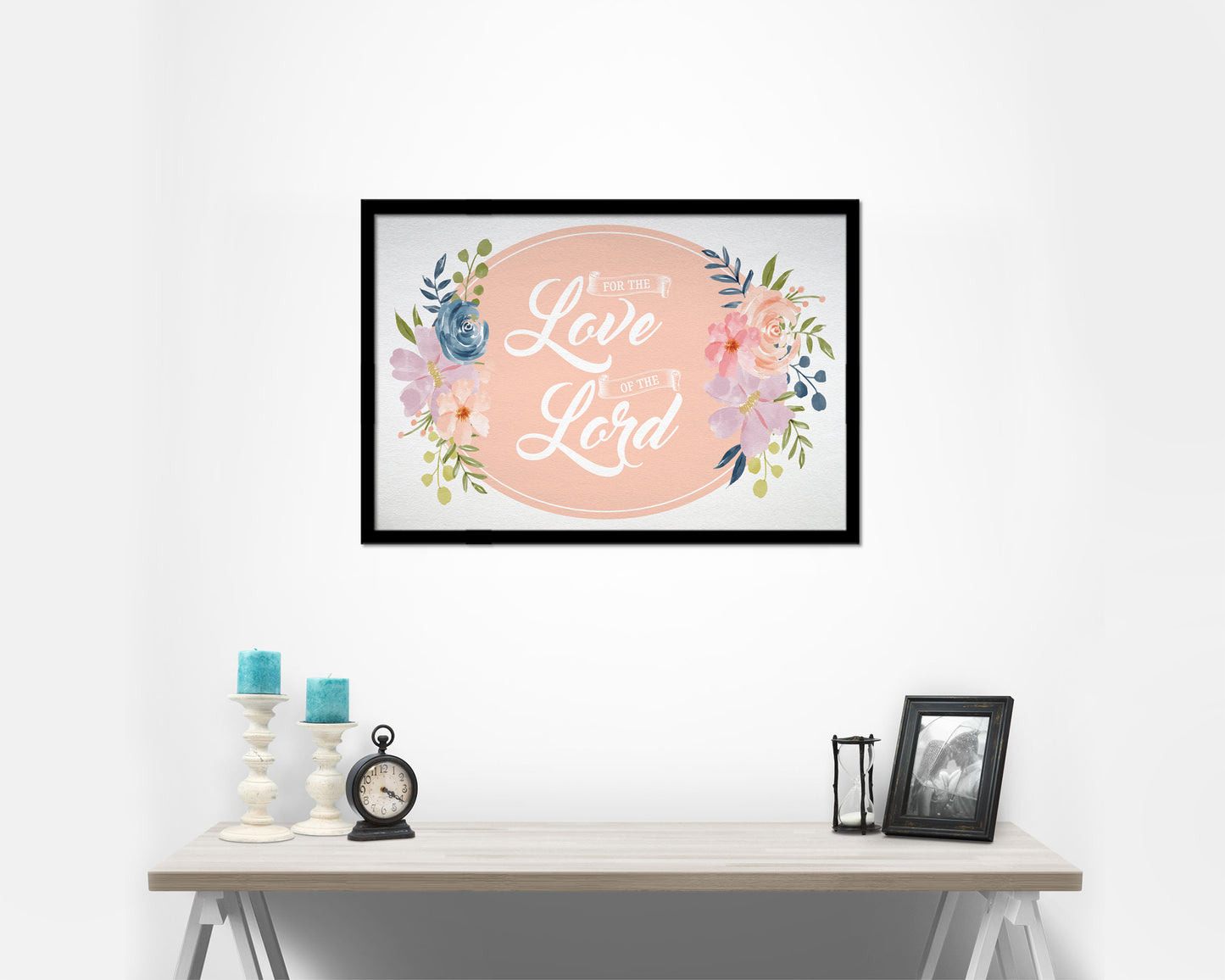 For the love fo the Lord Bible Verse Scripture Framed Art