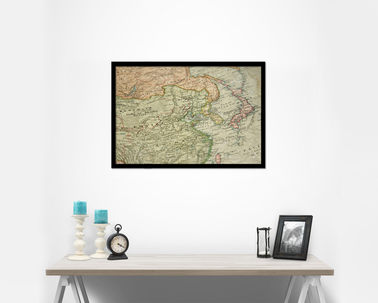 Europe and Asia Historical Map Framed Print Art Wall Decor Gifts