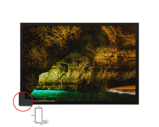 Sea cave Algarve Coast Benagil, Portugal, Europe Artwork Painting Print Art Frame Gifts