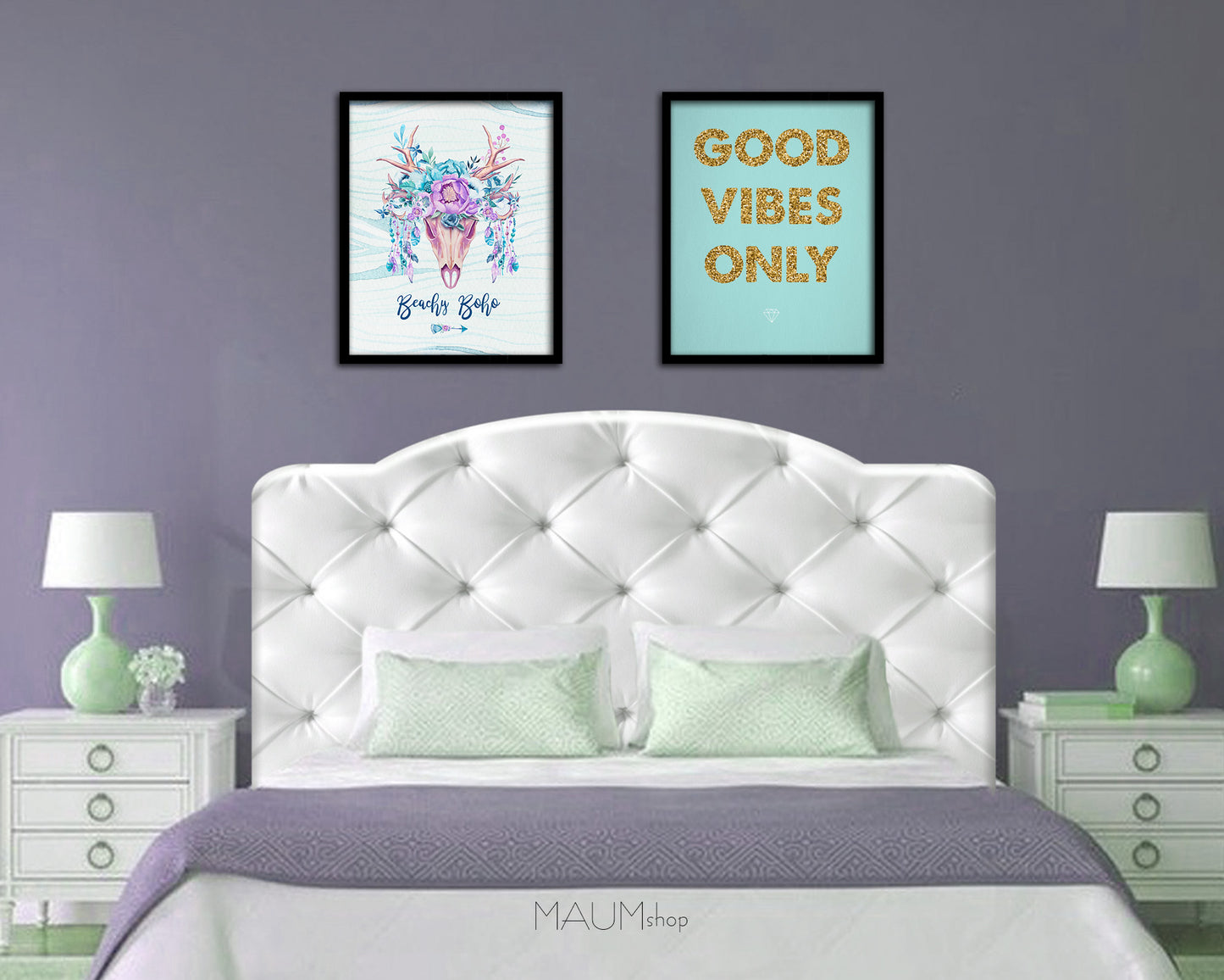 Good Vibes Only Quote Framed Print Wall Decor Art Gifts