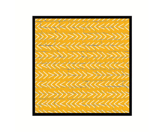 Abstract Yellow Artwork Wood Frame Gifts Modern Wall Decor Art Prints