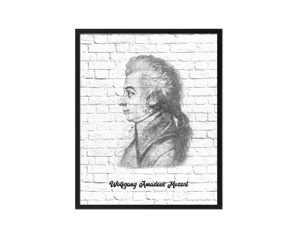 Woygang Amadeus Mozart Classical Music Framed Print Orchestra Teacher Gifts Home Wall Decor