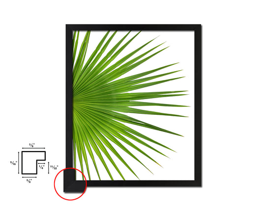 Palm Tropical Leaf Framed Print Sign Decor Wall Art Gifts