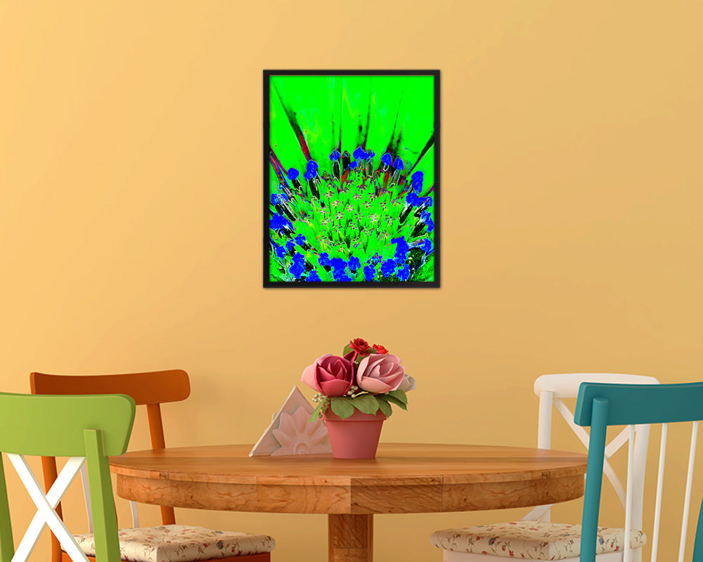 Gazania Green Flower Wood Framed Paper Print Wall Decor Art Gifts