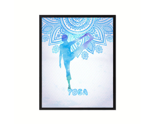 Big Toe Pose Padangusthasana Yoga Wood Framed Print Wall Decor Art Gifts