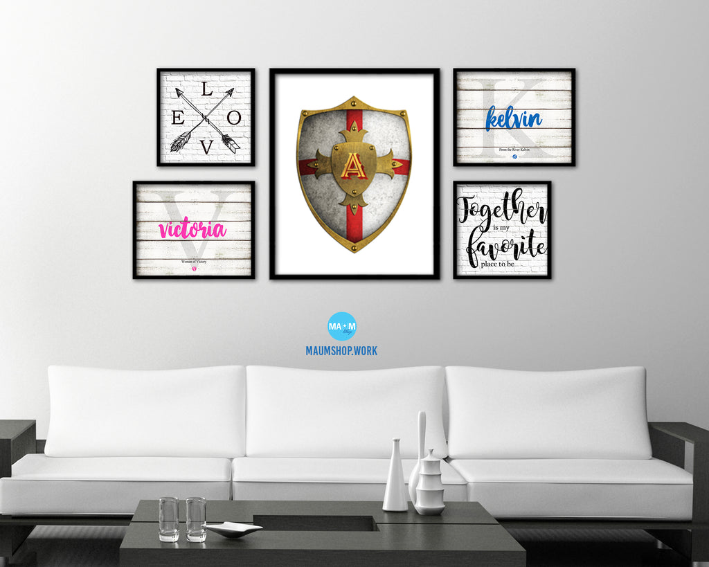 Custom Name Print, Medieval Digital Print, Knight and Castle Set of 3,  Personalized Nursery Wall Art, Kids Room Decor 