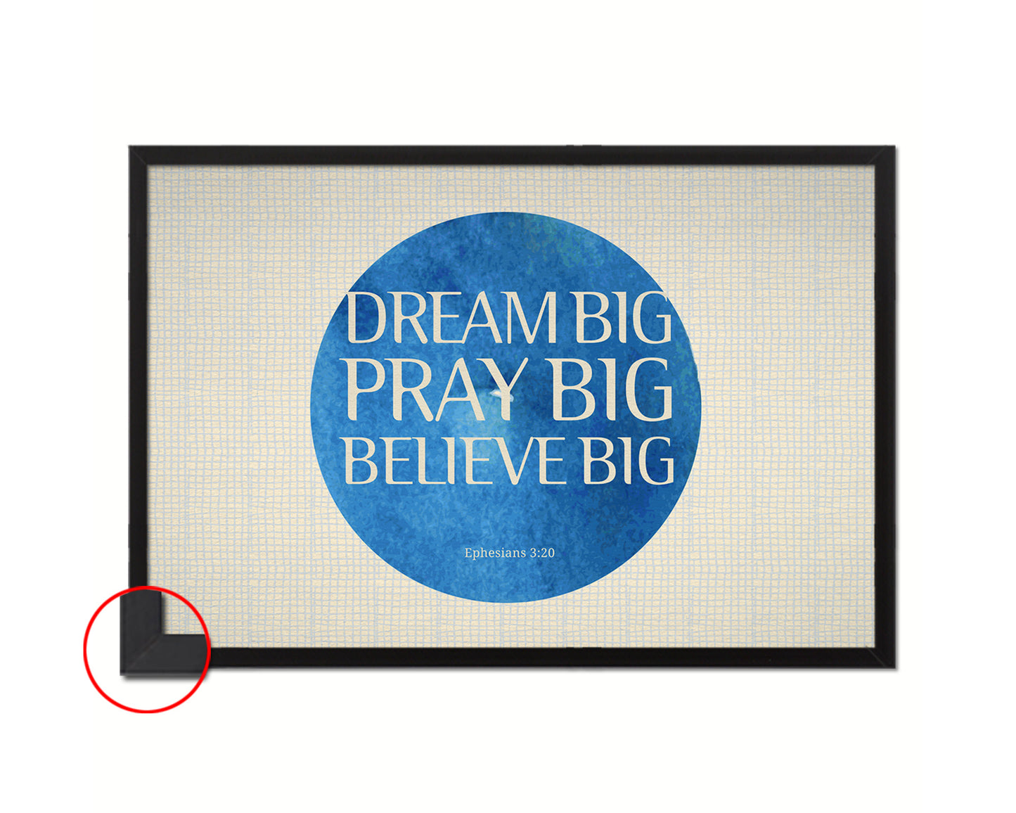 Dream big pray big believe big Quote Framed Print Wall Decor Art Gifts