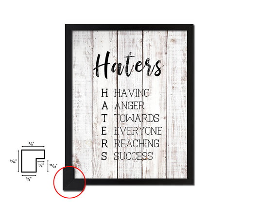 Hatyers White Wash Quote Framed Print Wall Decor Art